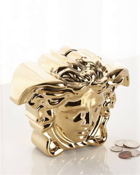 versace medusa money box|Versace break the bank.